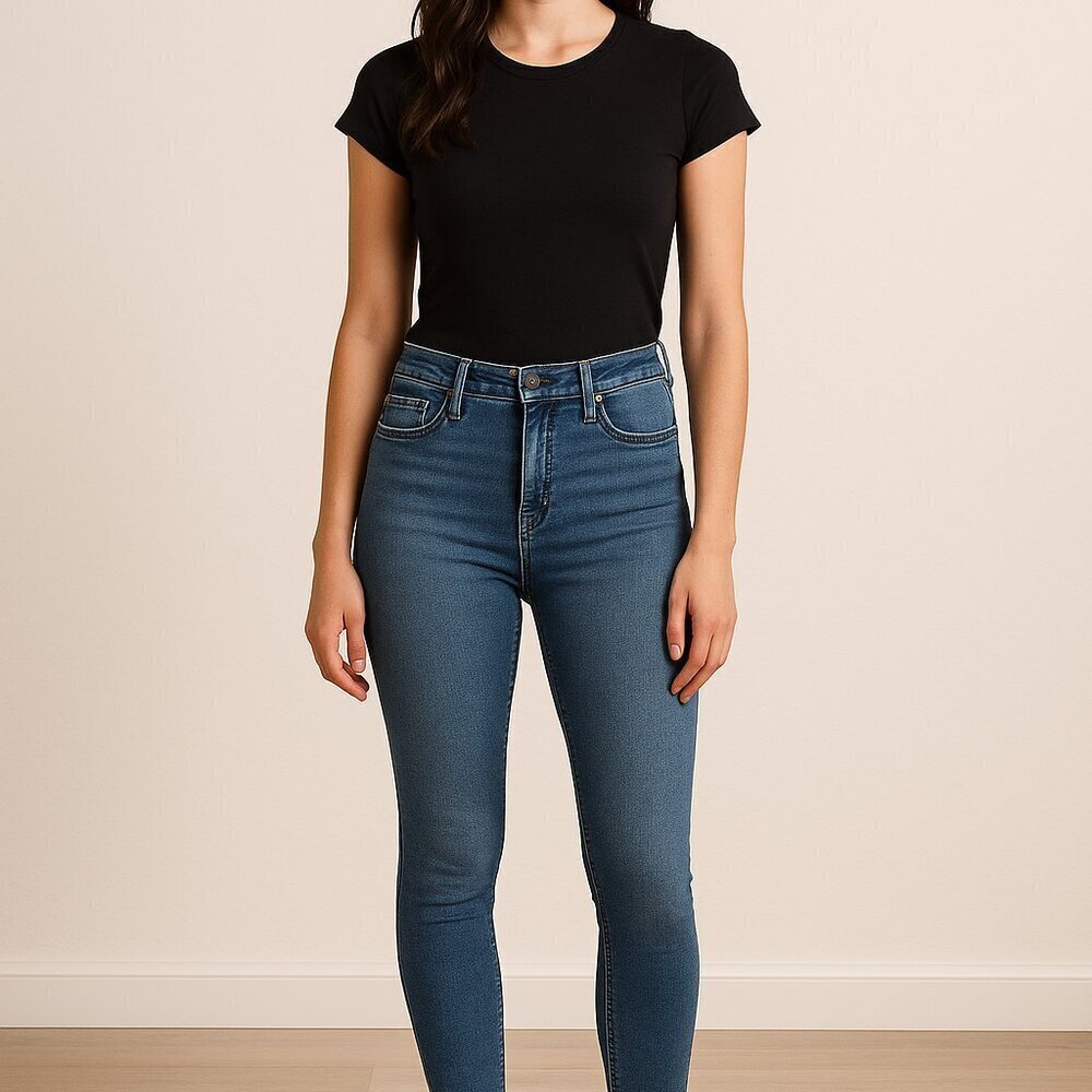Banana Republic Universal Skinny Jeans Size 2 High Rise 90% Cotton Denim